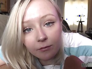 Teeny BLONDE TEEN GETS FUCKED Wide of The brush FATHER! - Featuring: Natalia Queen
